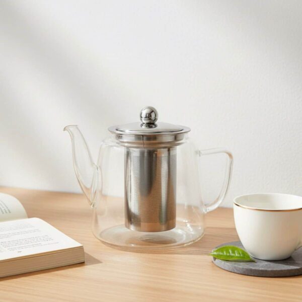 Bule de Vidro com Infusor de Inox - 600ml